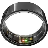 Ultrahuman Ring AIR – Smart Ring | Geen maandabonnement | Bepaal eerst de juiste maat met de Sizing Kit | Slaaptracker - Hartslagmeter - Fitnesstracker – Aster Black – Size 5