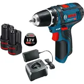 Bosch accuboormachine GSR 12V-15 / 2x 3.0 Ah accu + lader