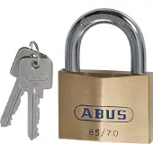 ABUS Cilinderhangslot | breedte slotlichaam 70 mm | messing gelijksluitend 0121 | 1 stuk - 2498 2498
