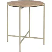 Housecraft living Bijzettafel Heleen | metaal beige 45x51x45 cm bijzettafels | NADUVI