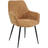 Housecraft living Eetkamerstoel Irilyas set van 2 | polyester oranje 60x85.5x58 cm eetkamerstoelen | NADUVI