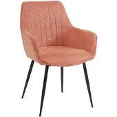 Housecraft living Eetkamerstoel Turan set van 2 | polyester roze 57x85x55 cm eetkamerstoelen | NADUVI