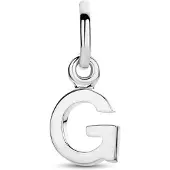 The Jewelry Collection Zilver Gerhodineerde Hanger letter G 1333747