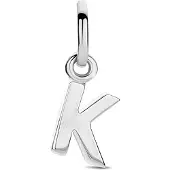 The Jewelry Collection Zilver Gerhodineerde Hanger letter K 1333751