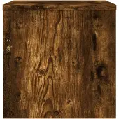 vidaXL Nachtkastjes 2 st 40x30x30 cm bewerkt hout gerookt eikenkleurig