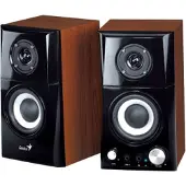 Genius Computer Technology 31730032400, 2-weg, 2.0 kanalen, bekabeld, 14 W, 100 - 20000 Hz, zwart, hout