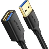 UGREEN US129, 0,5 meter, USB A naar USB A, USB 3.2 Gen 1 (3.1 Gen 1), 5 Gbit/s, zwart