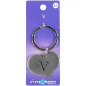 Paper Dreams Hart sleutelhanger - V