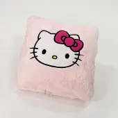 Hello Kitty fleece plaid + kussen 100 x 150 cm - 40 x 40 cm - polyester - pre order