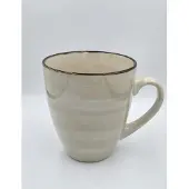 Cumbia Mok Koffiemok 550ml Crème Keramiek diameter 10cm hoogte 11,5cm