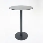 Vita Santo bartafel Ø70 met 2 Porto barstoelen zwart