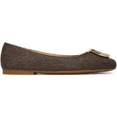 Michael Kors Ballerina 'Milan' bruin / donkerbruin