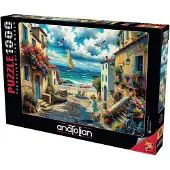 Perre/Anatolian ANATOLIAN Puzzel. Schilderachtig dorp. 1000 stukjes
