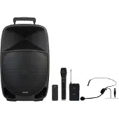 Fonestar MALIBU-315, bekabeld en draadloos, 250 W, zwart