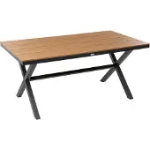 Beliani TIANO - Tuintafel - Zwart - Aluminium