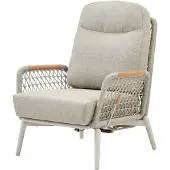 AVH-Collectie Monza verstelbare lounge tuinstoel aluminium latte