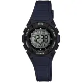 Q&Q Q & Q Kinder digitaal kinder horloge Zwart - Horloge - Siliconen - Zwart -