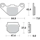 Moto-Master Aprilia/fantic/kawasaki/rieju 409904 Remblokken