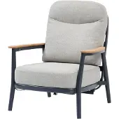 AVH-Collectie Savanna verstelbare lounge tuinstoel aluminium antraciet