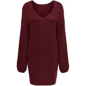 JDY Jurk 'JDYDinea' bordeaux