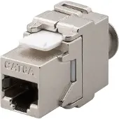 Goobay Keystone RJ45 | Cat6a S/FTP (Vlindertype, Zink)