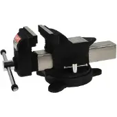GEKO Heavy duty bankschroef - 360° draaibaar - 125 mm - zwart