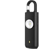INF Oplaadbaar 130dB Persoonlijk Veiligheidsalarm met LED-Licht - Anti-Wolf Nood Sleutelhanger Alarm
