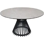AVH-Collectie Pasadena low dining tuintafel 140xH69 cm keramisch antraciet