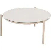 4SO Vic salontafel 73xH35 cm printed ceramic latte
