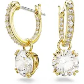 Swarovski Oorbellen goud / transparant