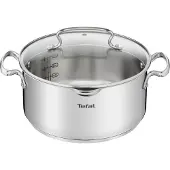 Tefal Duetto+ steelpan 24 cm met deksel, G71946