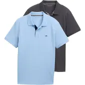 Tom Tailor Shirt lichtblauw / antraciet