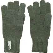 Jack & Jones Vingerhandschoenen 'CCOLL' donkergroen / wit