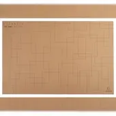 Exacompta 8x Onderlegger in karton - Bruin geometrische motieven - 60147D