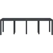 vidaXL Tuintafel, weerbestendig, antraciet, 250 x 100 x 73 cm