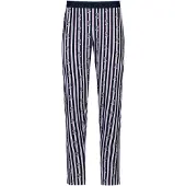 Mey Pyjamabroek 'Marble Muse' donkerblauw / grijs / lichtroze / wit
