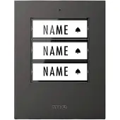 M-E Modern-Electronics 41307 Zender voor Draadloze deurbel Verlicht, Met naambord