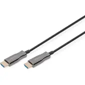 Digitus AK-330125-150-S HDMI-kabel HDMI / Glasvezel Aansluitkabel HDMI-A-stekker, HDMI-A-stekker 15.00 m Zwart 4K UHD