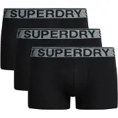 Superdry Boxershorts grijs / zwart