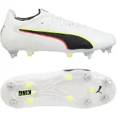 Puma King 20 Ultimate SG Unleashed - Wit/Gloeiend rood/Geel
