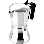 Fagor Cupy, Italiaanse espressomachine, inductie, aluminium, 9 kopjes, geschikt voor alle soorten fornuizen, zilver