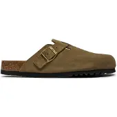 Scholl Klomp Men Olivier Suede Khaki-Schoenmaat 41