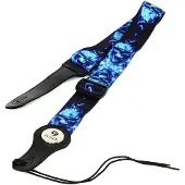 Fazley POLY GR-04 gitaarband Blue Flame Skulls graphic