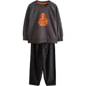 Next Nachtkledij antraciet / oranje / zwart