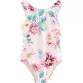 Next Badpak lichtgeel / pastelgroen / pink / rosa