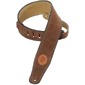 Levys Leathers 6.4 CM WITH BLACK BORDER WITH BROWN LEATHER LEVY'S LOGO