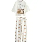 Next Pyjama beige / crème / bruin