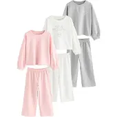 Next Nachtkledij lichtgrijs / pink / wit