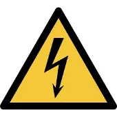 Tarifold Veiligheidsbord Waarschuwing: elektrische spanning PP (Polypropeen) 15 (B) x 0,14 (H) cm 3 Stuks
