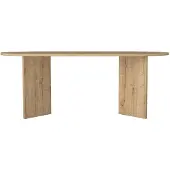 Vente-unique Eettafel 8 plaatsen - Licht naturel - TOPANIA